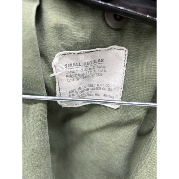 1969 US Army M-65 Field Jacket Cold Weather  Small DSA 100-69-C Screaming Eagle - Picture 6 of 16